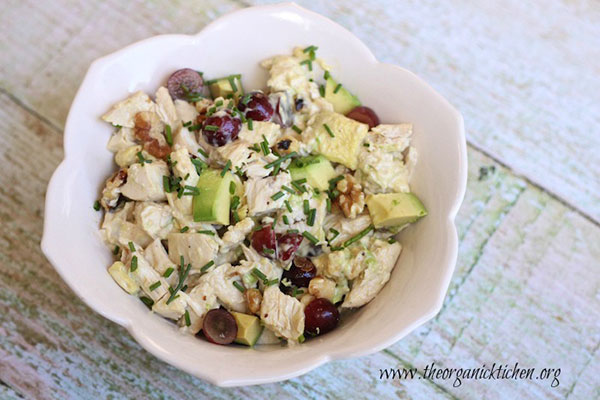 Chicken salad with homemade mayo dressing