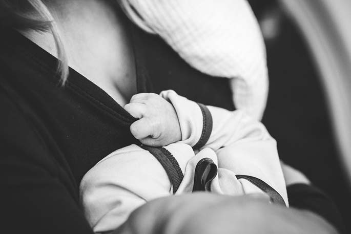 Mom Holding Baby